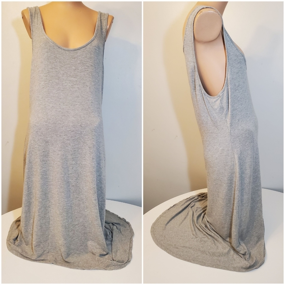 Beautiful high/low Grey Cotton Dress
